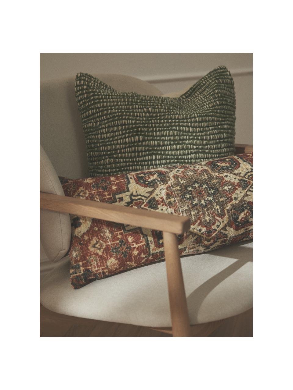 Poszewka na poduszkę z wełny Jaira, Zielony, S 50 x D 50 cm