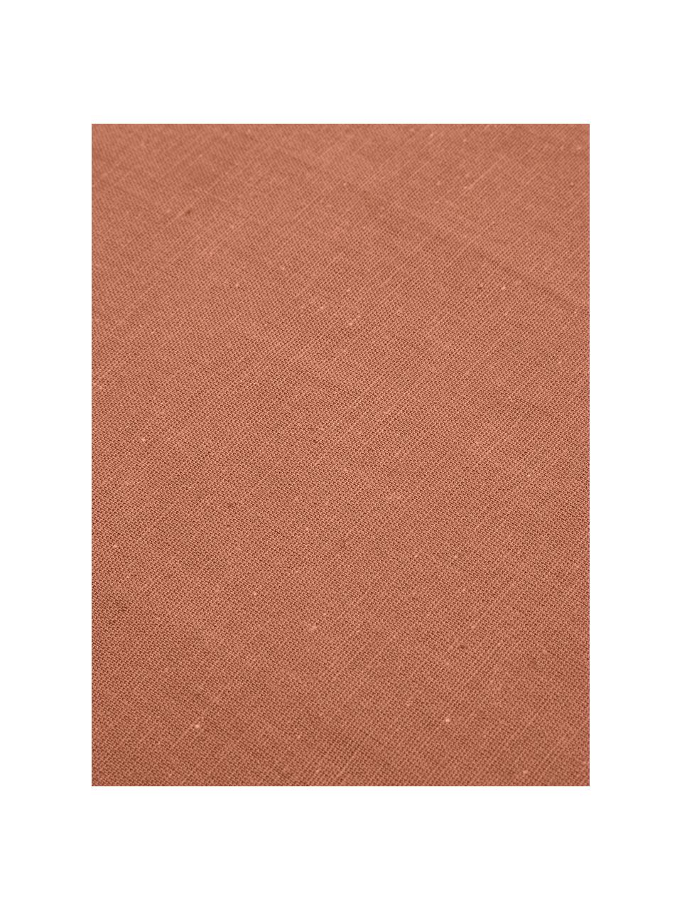 Stoff-Servietten Hemmed aus Baumwolle/Leinen, 6 Stück, 85% Baumwolle, 15% Leinen, Braun, 40 x 40 cm