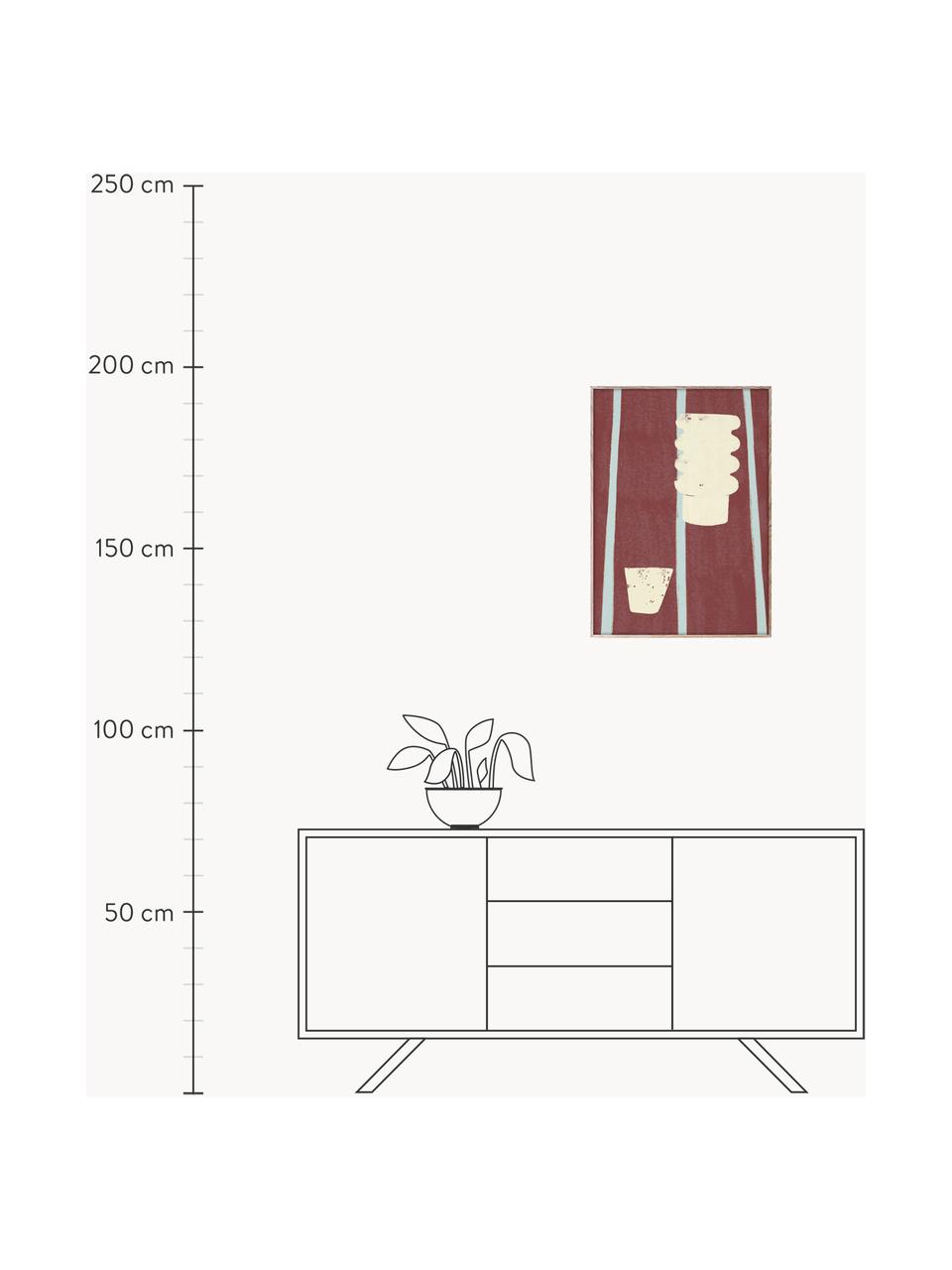 Plagát SDO 03, 210 g matný papier Hahnemühle, digitálna tlač s 10 farbami odolnými voči UV žiareniu, Vínovočervená, svetlobéžová, svetlomodrá, Š 30 x V 40 cm