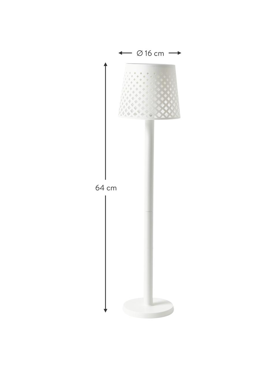 Solární LED lampa Greta 5in1, Umělá hmota, Bílá, Ø 16 cm, V 64 cm