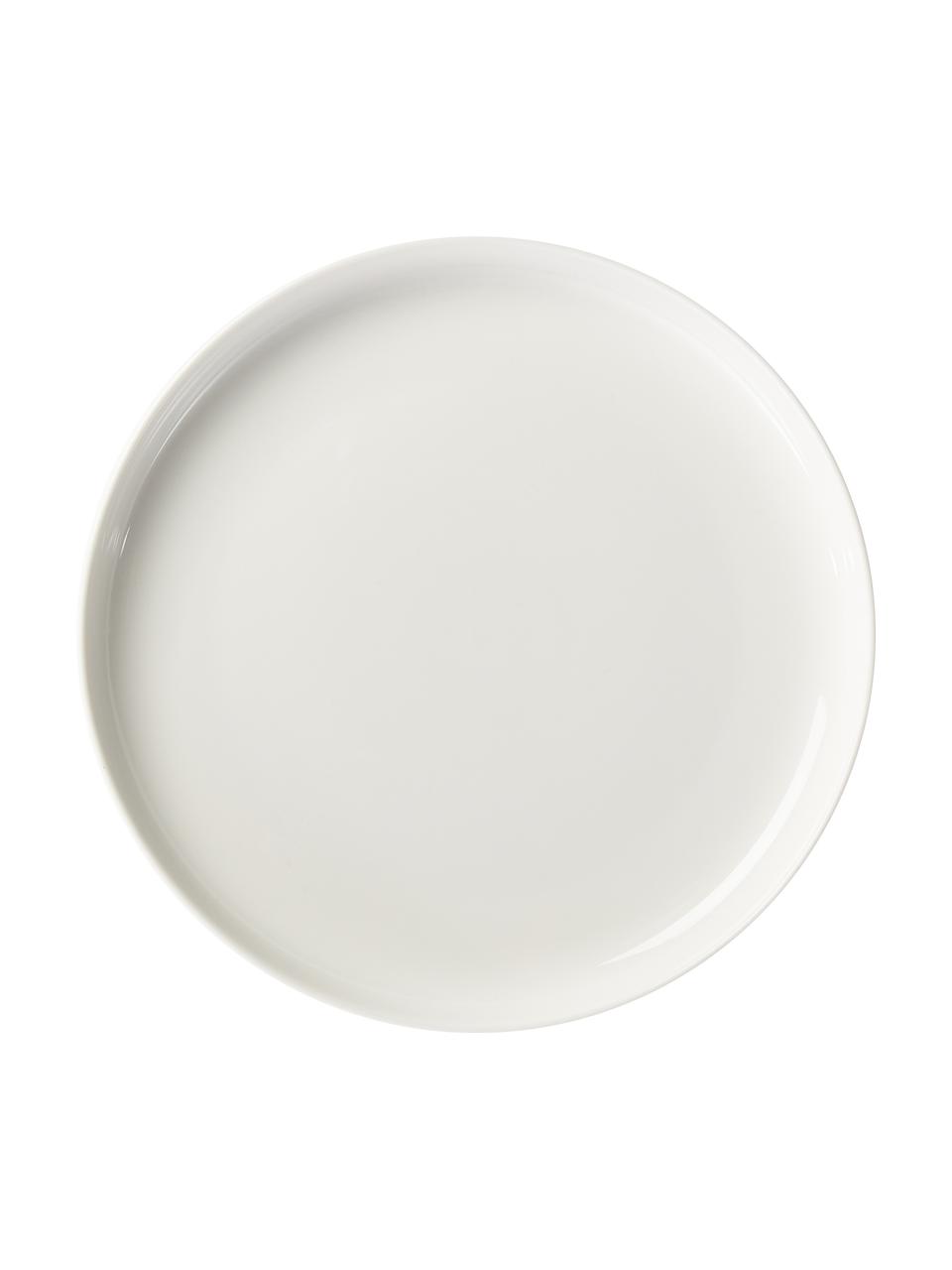 Assiettes plates en porcelaine Nessa, 2 pièces, Porcelaine dure de haute qualité, Blanc, Ø 26 cm