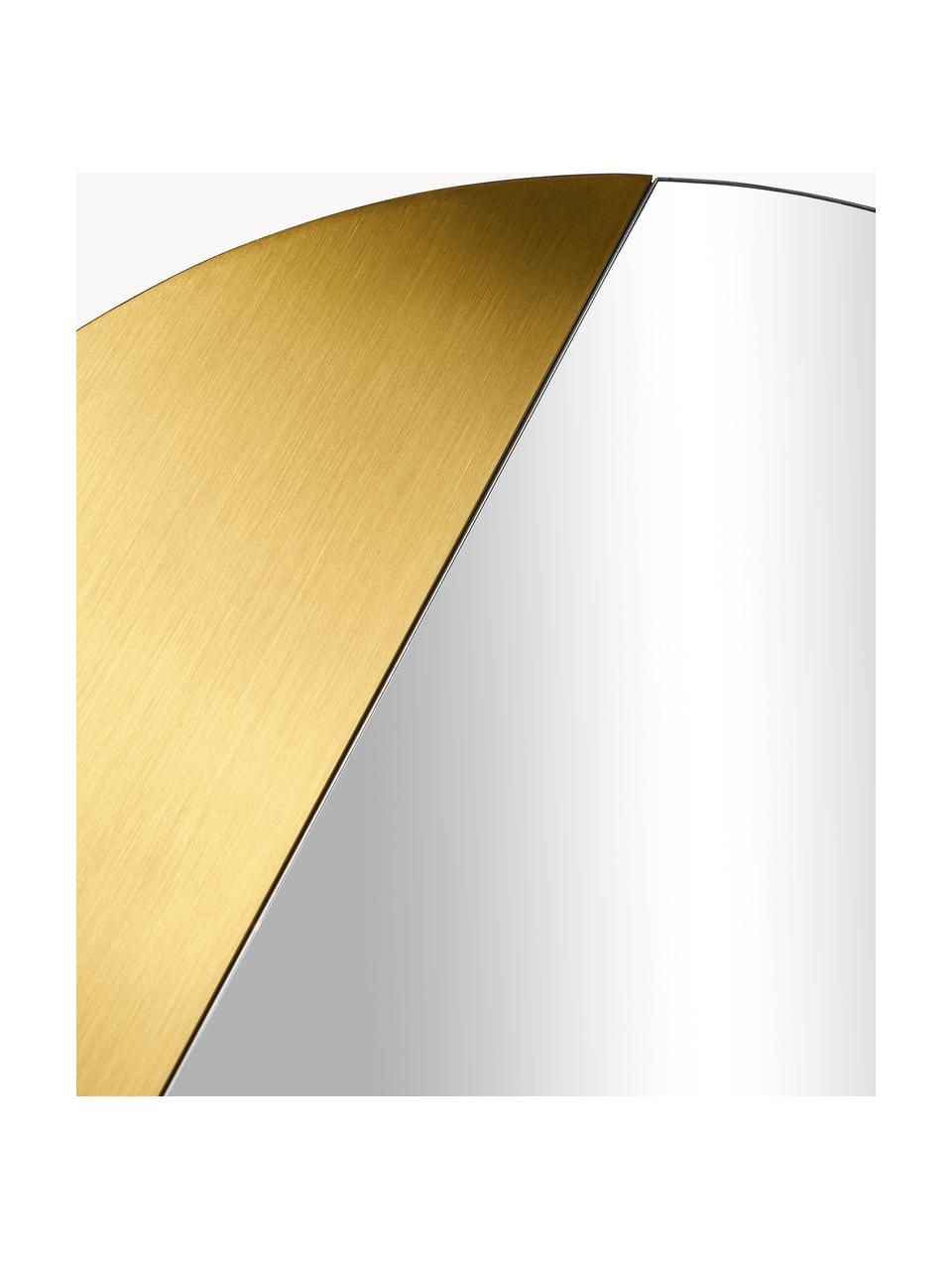 Bezrámové nástenné zrkadlo Enjo, Odtiene zlatej, Ø 55 cm