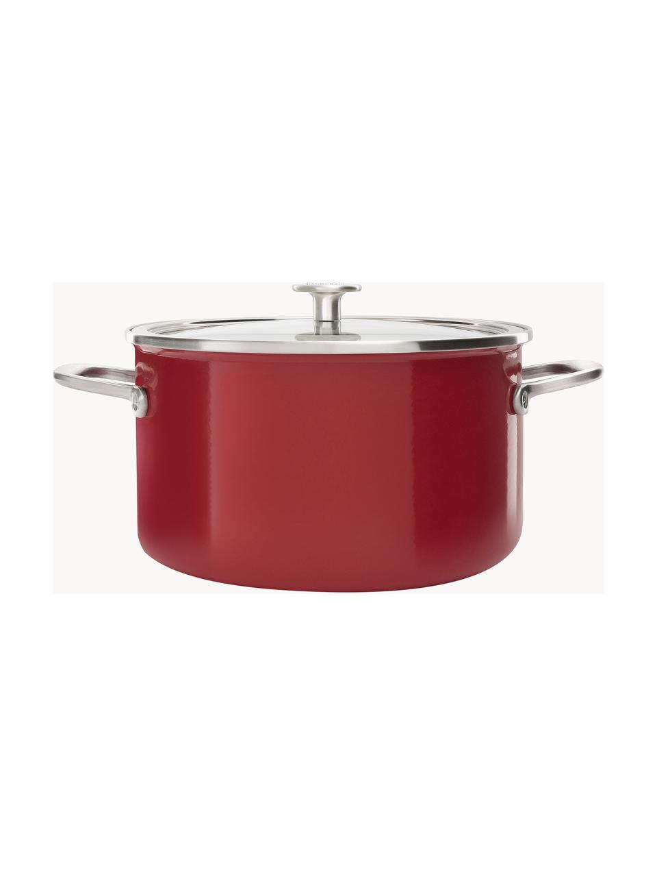 Batería de cocina KitchenAid, 8 pzas., Rojo, Set de diferentes tamaños, 8 pzas.