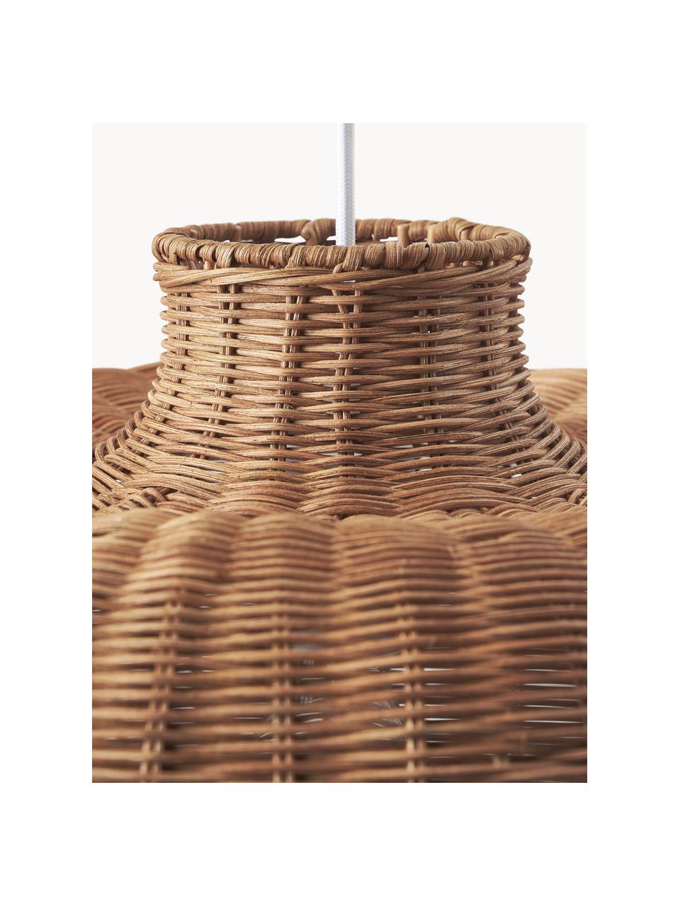 Suspension en rotin Krisa, Métal, rotin, Brun, larg. 70 x haut. 150 cm