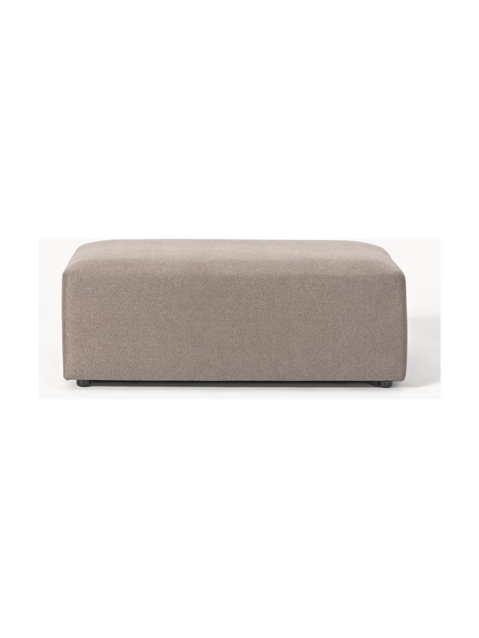 XL-Hocker Melva, B 116 x T 72 cm, Bezug: 100 % Polyester Der strap, Gestell: Massives Kiefern- und Fic, Webstoff Taupe, B 116 x T 72 cm