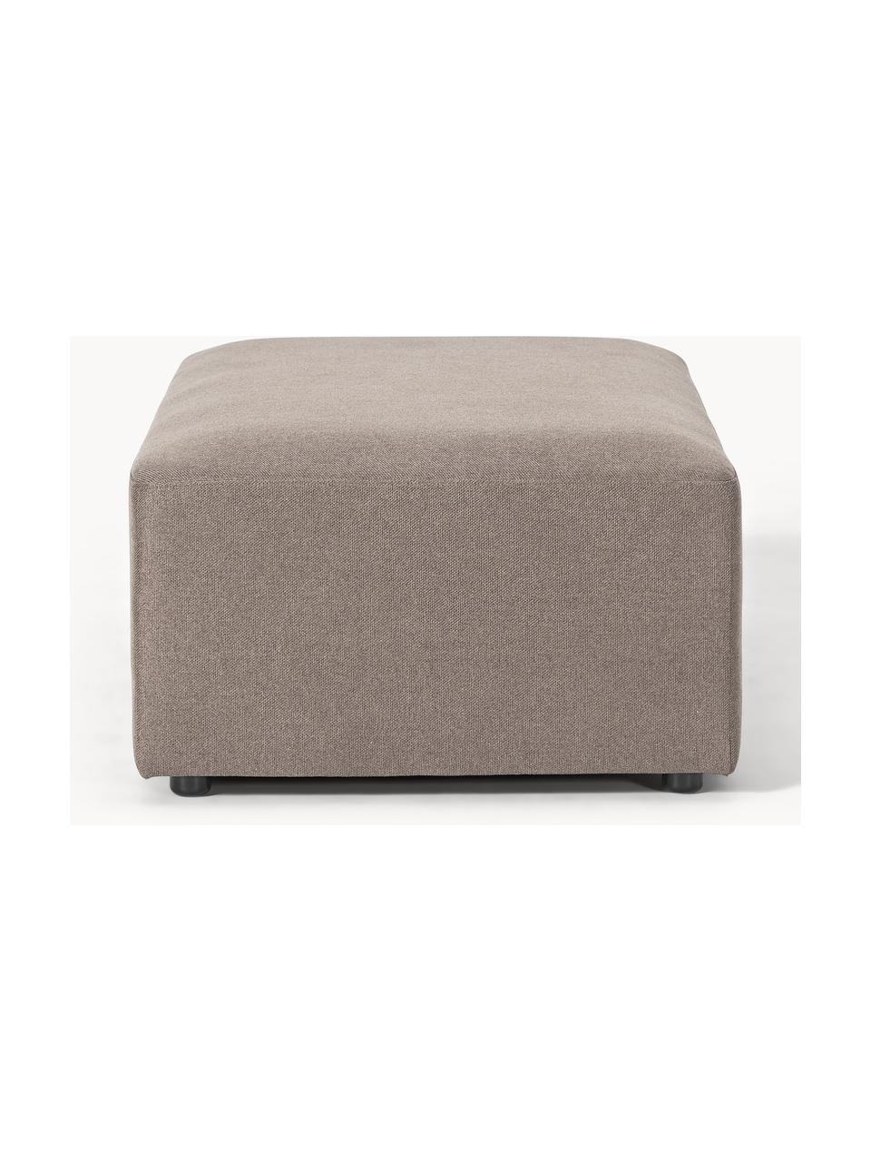 XL-Hocker Melva, B 116 x T 72 cm, Bezug: 100 % Polyester Der strap, Gestell: Massives Kiefern- und Fic, Webstoff Taupe, B 116 x T 72 cm