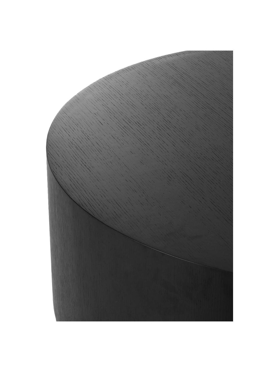 Runder Couchtisch Clarice, Korpus: Mitteldichte Holzfaserpla, Schwarz, Goldfarben, Ø 60 cm