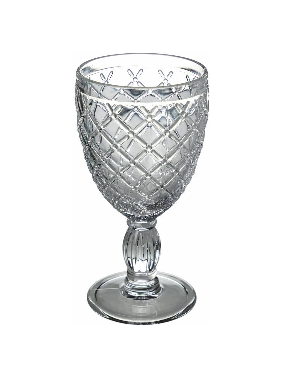 Weingläser Rombi, 6er Set, Glas, Bunt, Ø 9 x H 17 cm