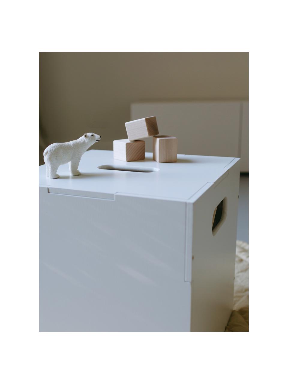 Holz-Aufbewahrungsbox Cube, Birkenholzfurnier, lackiert

Dieses Produkt wird aus nachhaltig gewonnenem, FSC®-zertifiziertem Holz gefertigt., Weiss, B 36 x T 36 cm