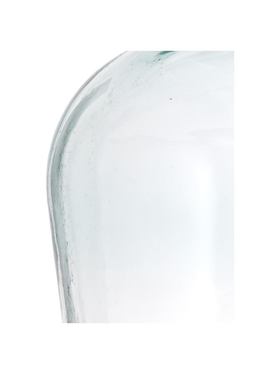 Bodenvase Beluga aus recyceltem Glas, Recyceltes Glas, GRS-zertifiziert, Hellblau, transparent, Ø 40 x H 56 cm
