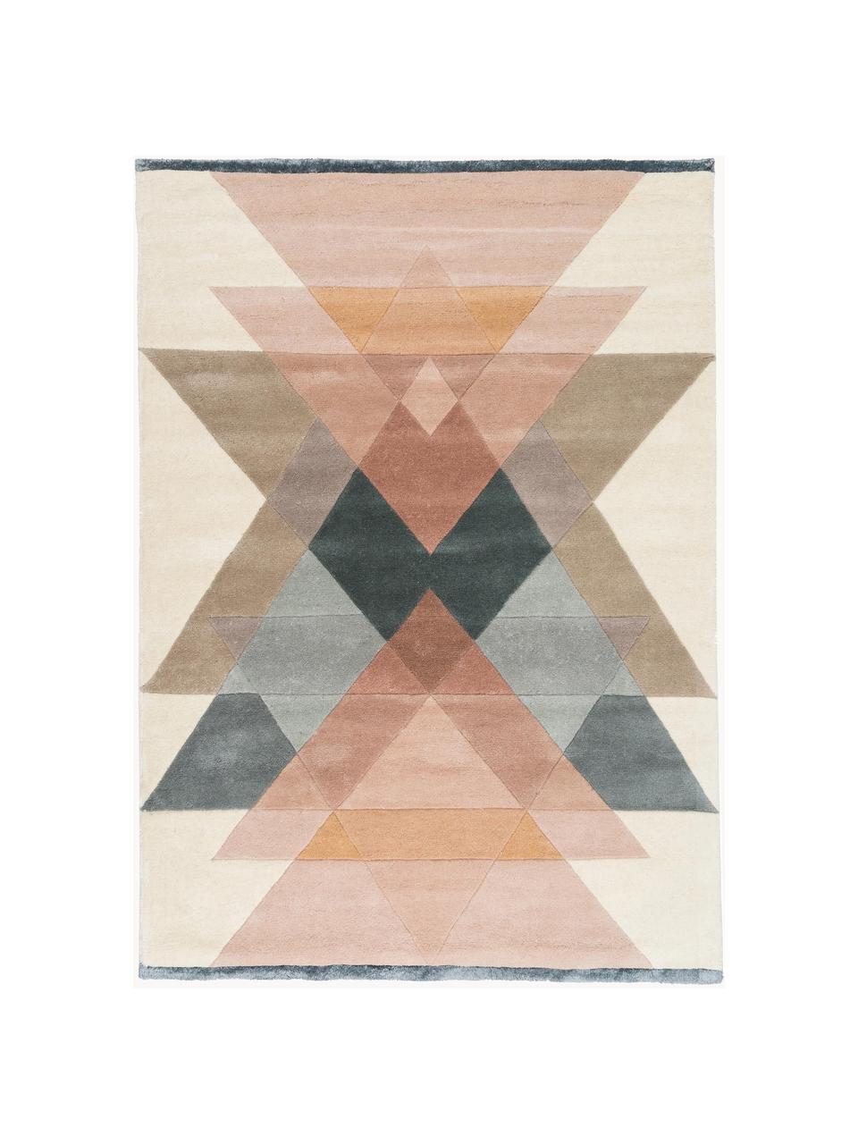 Tapis design pure laine pastel Freya, Multicolore, larg. 140 x long. 200 cm (taille S)