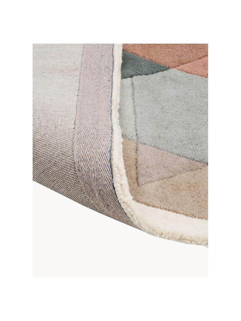 Tapis design pure laine pastel Freya, Multicolore, larg. 140 x long. 200 cm (taille S)