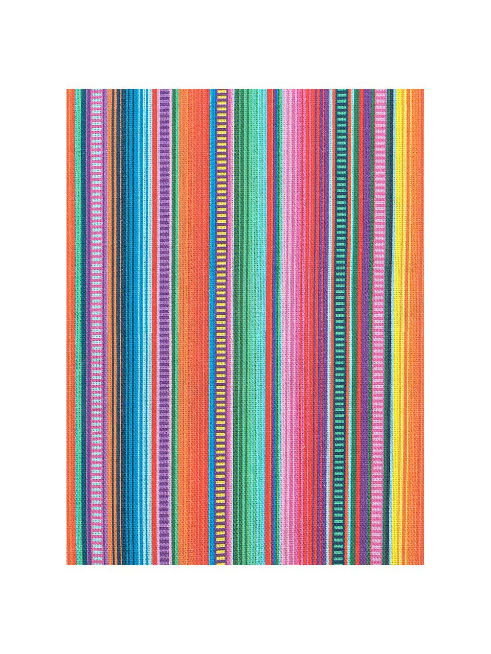 Funda de cojín a rayas Mariachi, Multicolor, An 40 x L 40 cm