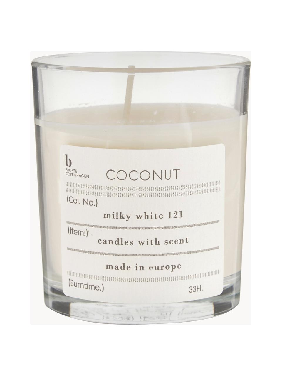 Świeca zapachowa Bliss (kokos), Naturalny wosk sojowy, szkło, Kokosowy, Ø 8 x W 8 cm
