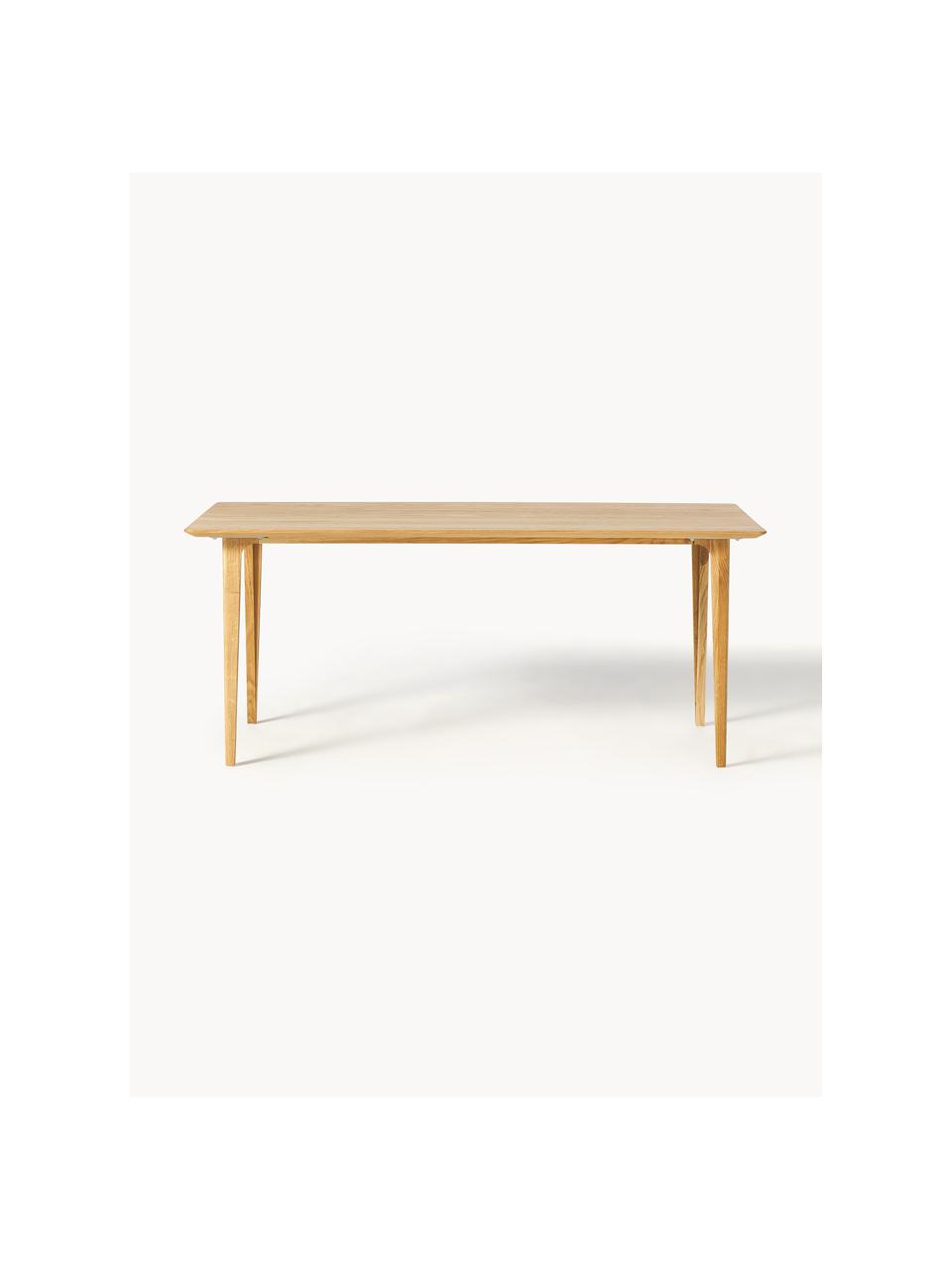 Table en bois de chêne Archie, tailles variées, Bois de chêne, huilé, certifié FSC, Chêne, huilé, larg. 180 x prof. 90 cm