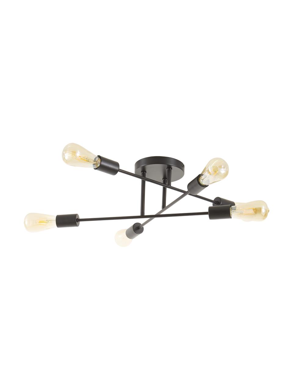 Lampa sufitowa Venja, Czarny, Ø 55 x W 20 cm