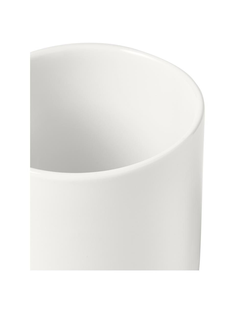 Tasses à café en porcelaine Nessa, 4 pièces, Porcelaine dure de haute qualité, Blanc, Ø 8 x haut. 10 cm