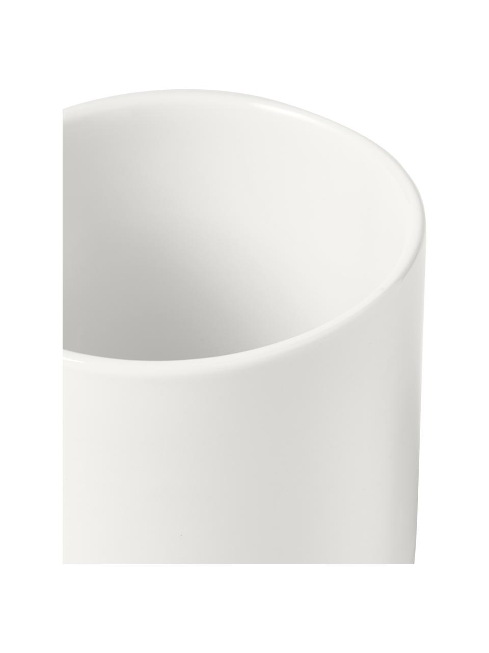Tazza caffè in porcellana Nessa 4 pz, Porcellana a pasta dura di alta qualità, Bianco, Ø 8 x Alt. 10 cm