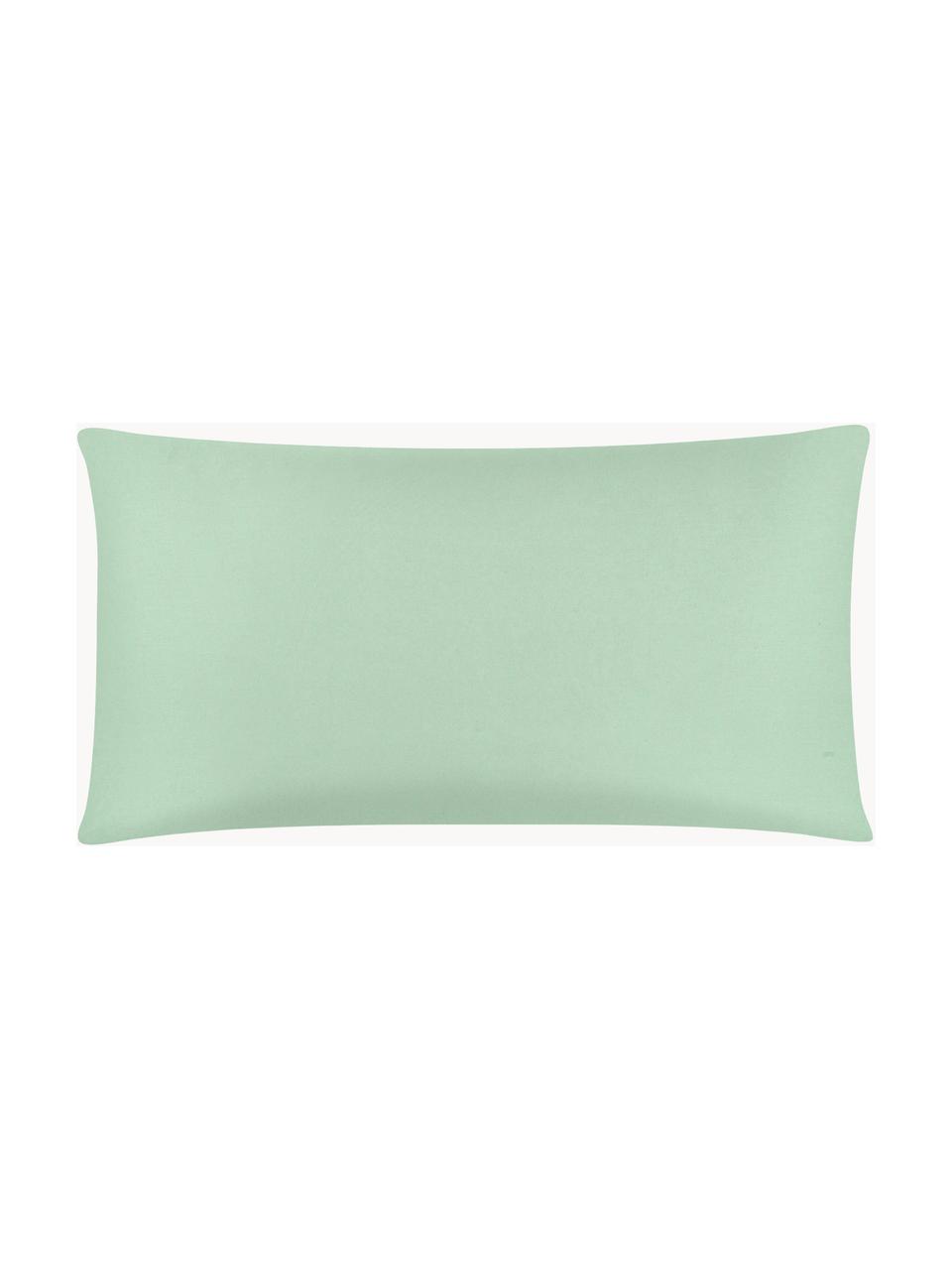 Funda de almohada de satén Comfort, 45 x 85 cm, Verde salvia, An 45 x L 85 cm