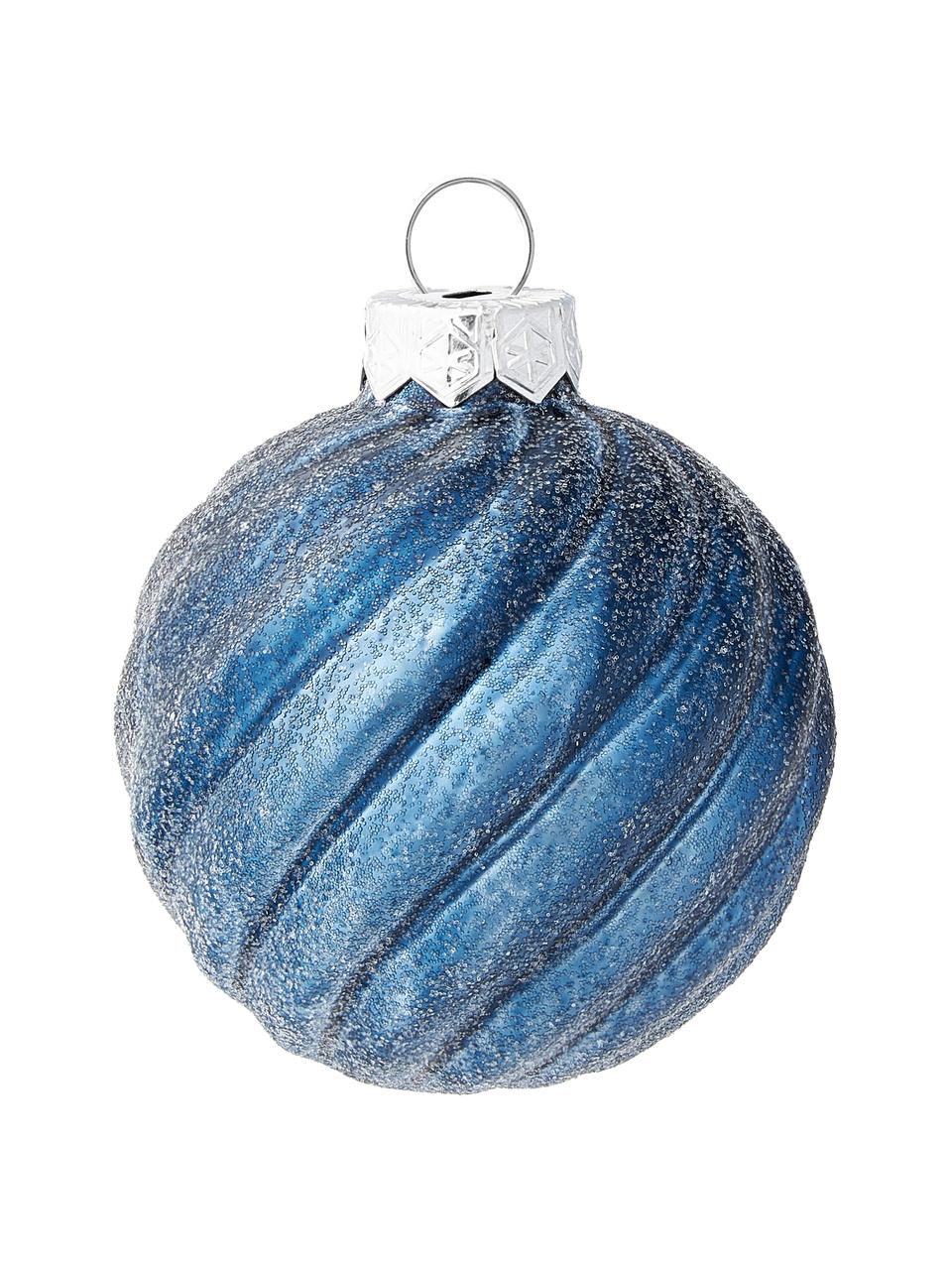 Set palline di Natale Gabriela 3 pz, Vetro, Blu scuro, Ø 6 x Alt. 6 cm