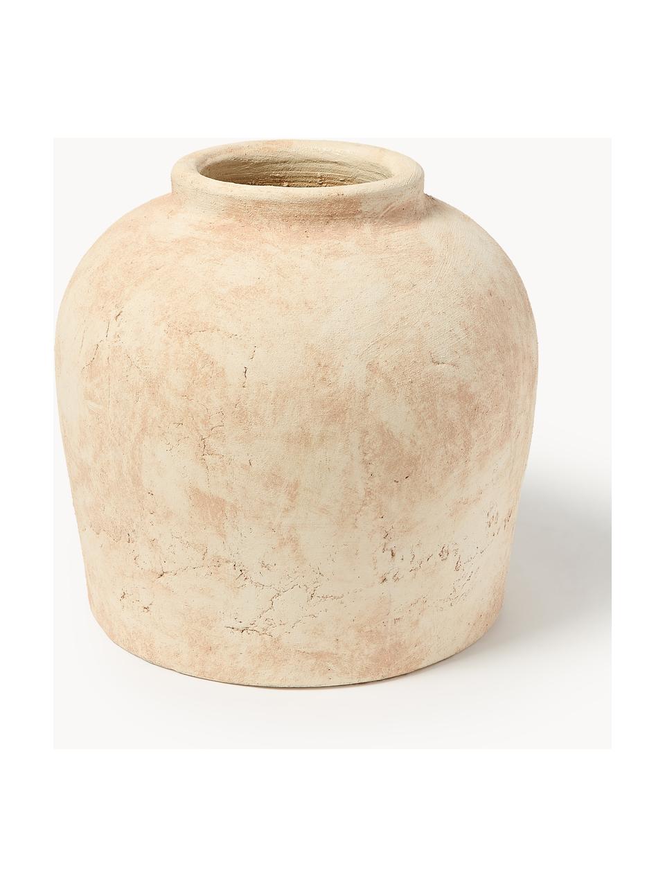 Vaso da terra in terracotta Hilo, alt. 28 cm, Terracotta, Bianco crema, terracotta, Ø 30 x Alt. 28 cm