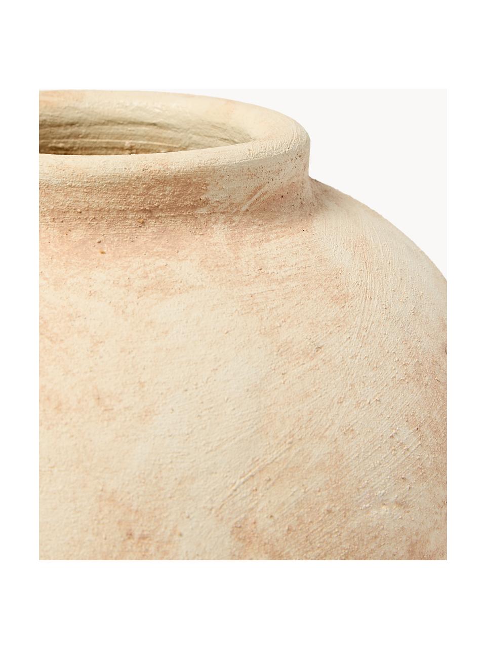 Vaso da terra in terracotta Hilo, alt. 28 cm, Terracotta, Bianco crema, terracotta, Ø 30 x Alt. 28 cm