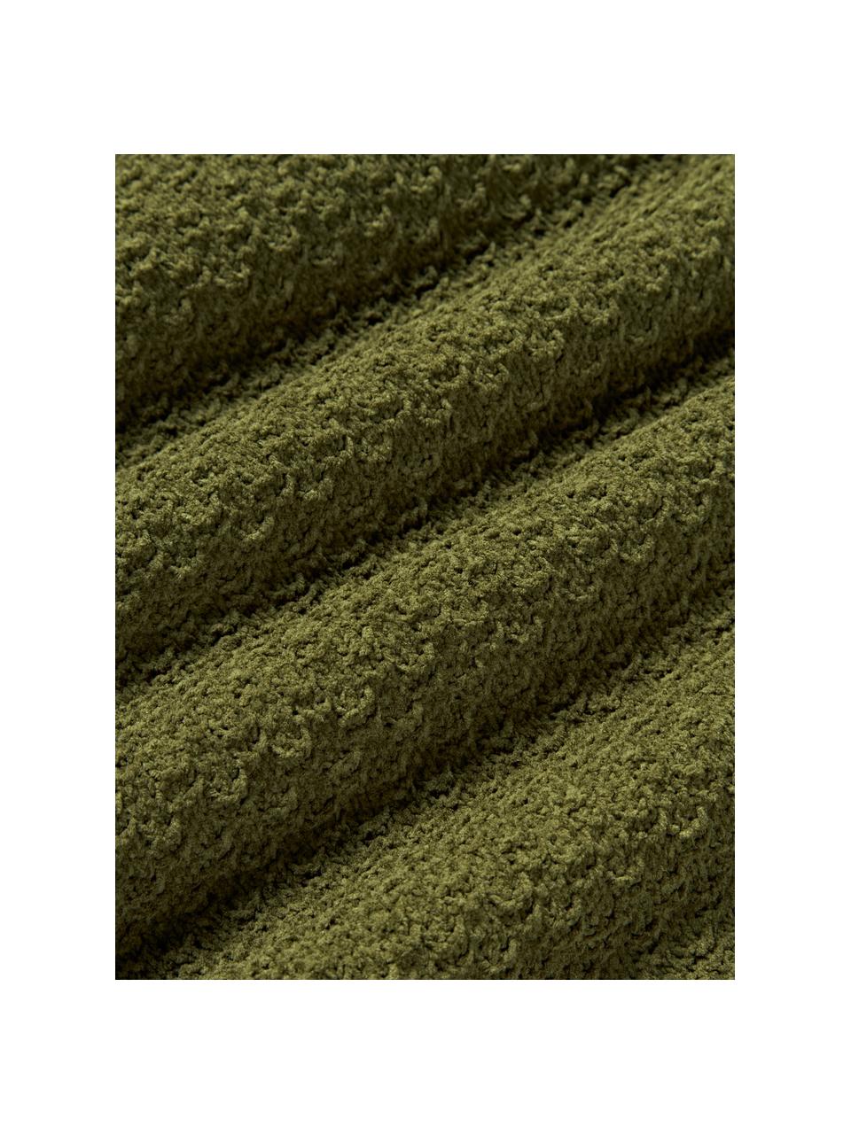 Housse de coussin 60x60 en chenille Everly, 100 % polyester (recyclé), certifié GRS

Le matériau est certifié selon STANDARD 100 by OEKO-TEX®, 11.HIN.00050, Vert foncé, larg. 50 x long. 50 cm