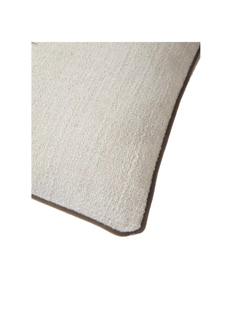 Federa arredo con motivo insetto Tania, 90% poliestere, 10% lino
Oeko-Tex Standard 100, Classe 1, Taupe, beige, Larg. 45 x Lung. 45 cm