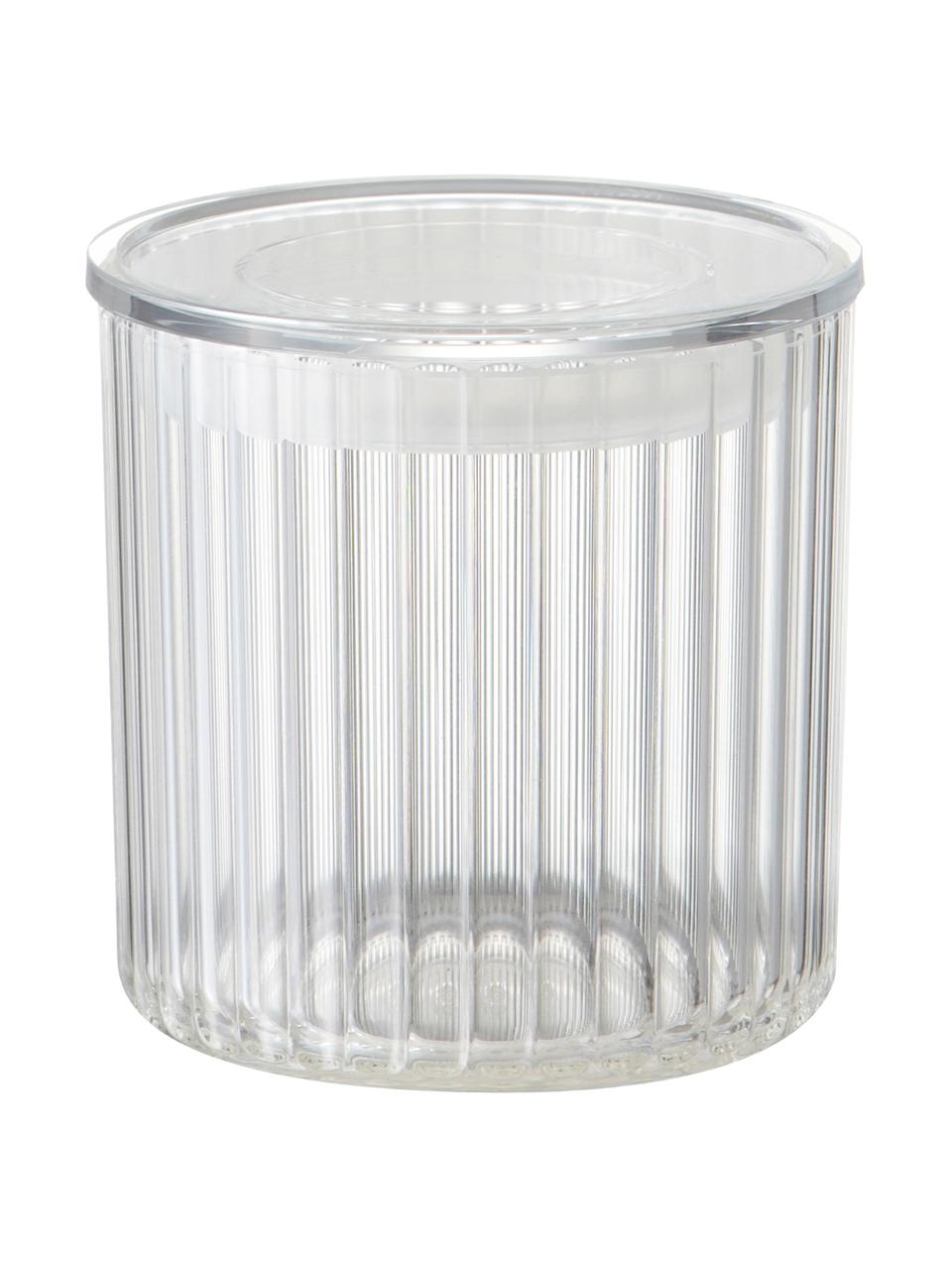 Barattolo trasparente in materiale sintetico Fonte, Materiale sintetico (PMS), Trasparente, Ø 10 x Alt. 11 cm