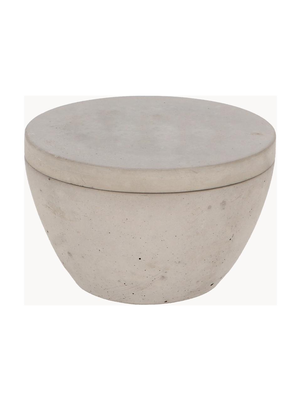 Tuinkaars Round, Ø 13 cm, Houder: beton, Grijs, Ø 13 x H 8 cm