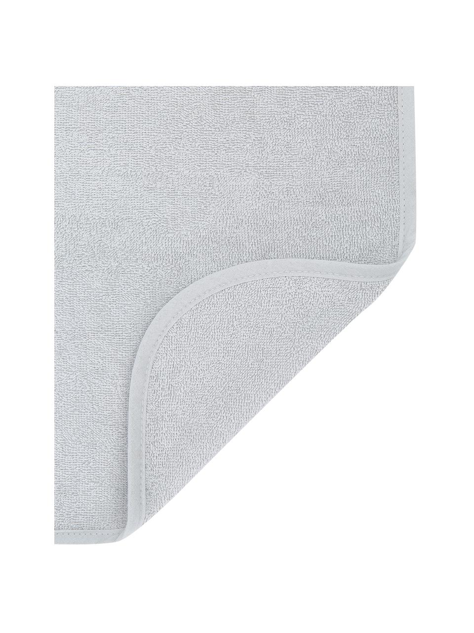 Ręcznik dla dzieci Albert Rabbit, 100% bawełna organiczna (frotte) z certyfikatem GOTS, Szary, S 70 x D 70 cm