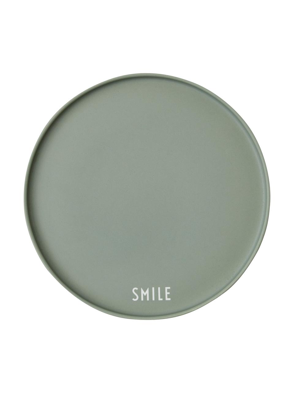 Assiette design vert Favorite SMILE, Porcelaine Fine Bone China
Fine Bone China est une porcelaine tendre, qui se distingue particulièrement par sa brillance et sa translucidité, Vert, blanc, Ø 22 cm