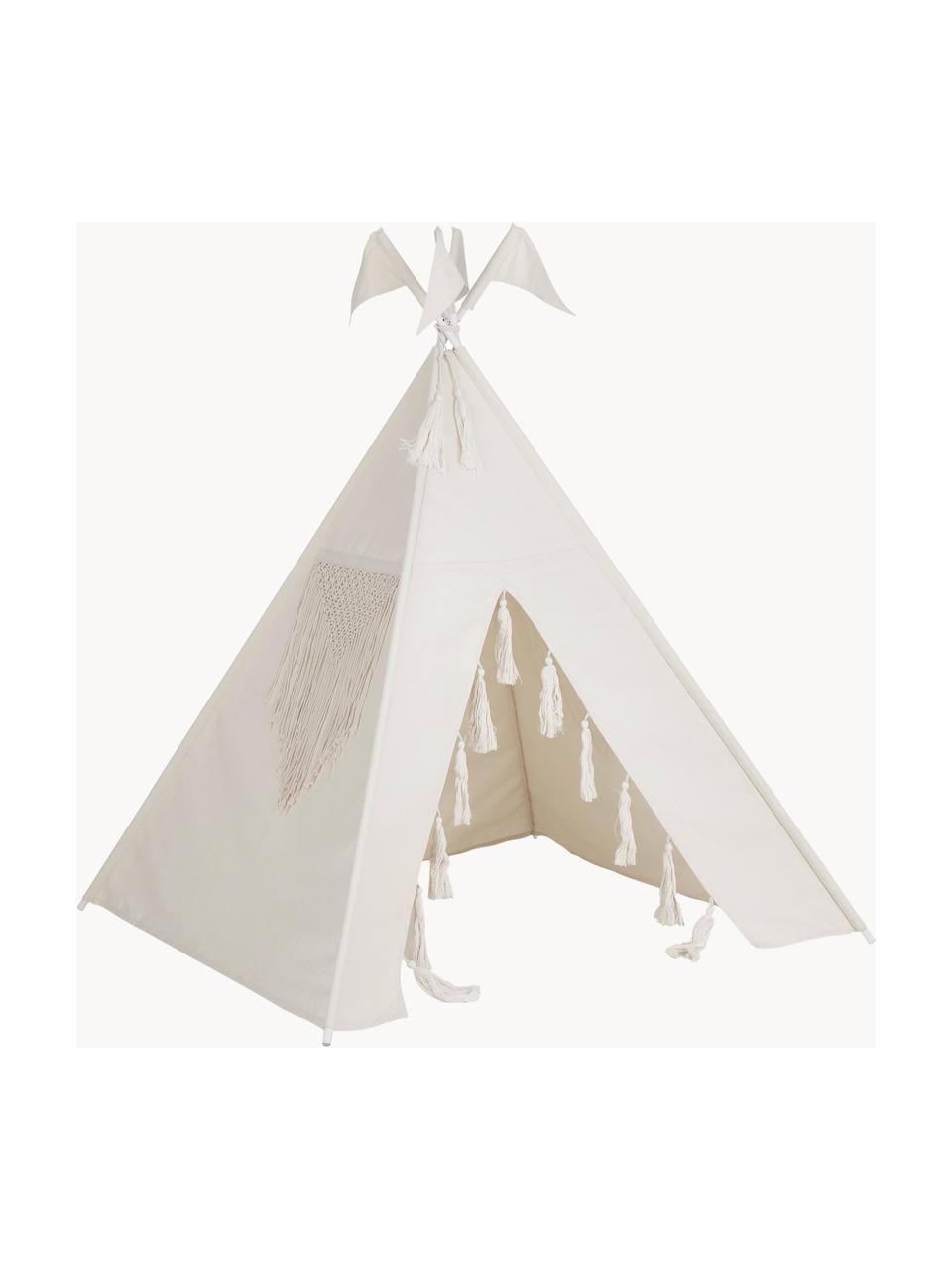 Dětské teepee Lagos, Bavlna, kov, Světle béžová, Š 110 cm, V 140 cm