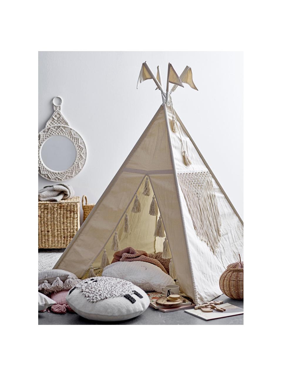 Tipi pour enfant Lagos, Coton, métal, Beige clair, larg. 110 x haut. 140 cm