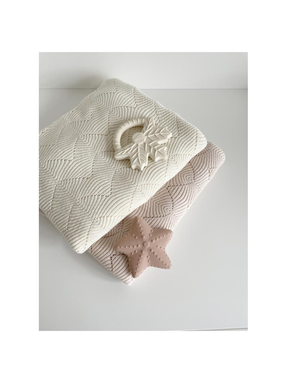 Baby-Kuscheldecke Scallop aus Bio-Baumwolle, 100 % Bio-Baumwolle, GOTS-zertifiziert, Hellrosa, L 100 x B 80 cm