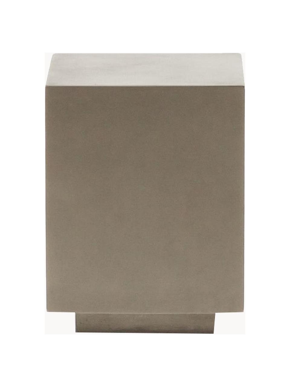 Odkladací stolík Rustella, 100 % cementové vlákno, Hnedosivá, Š 35 x V 46 cm