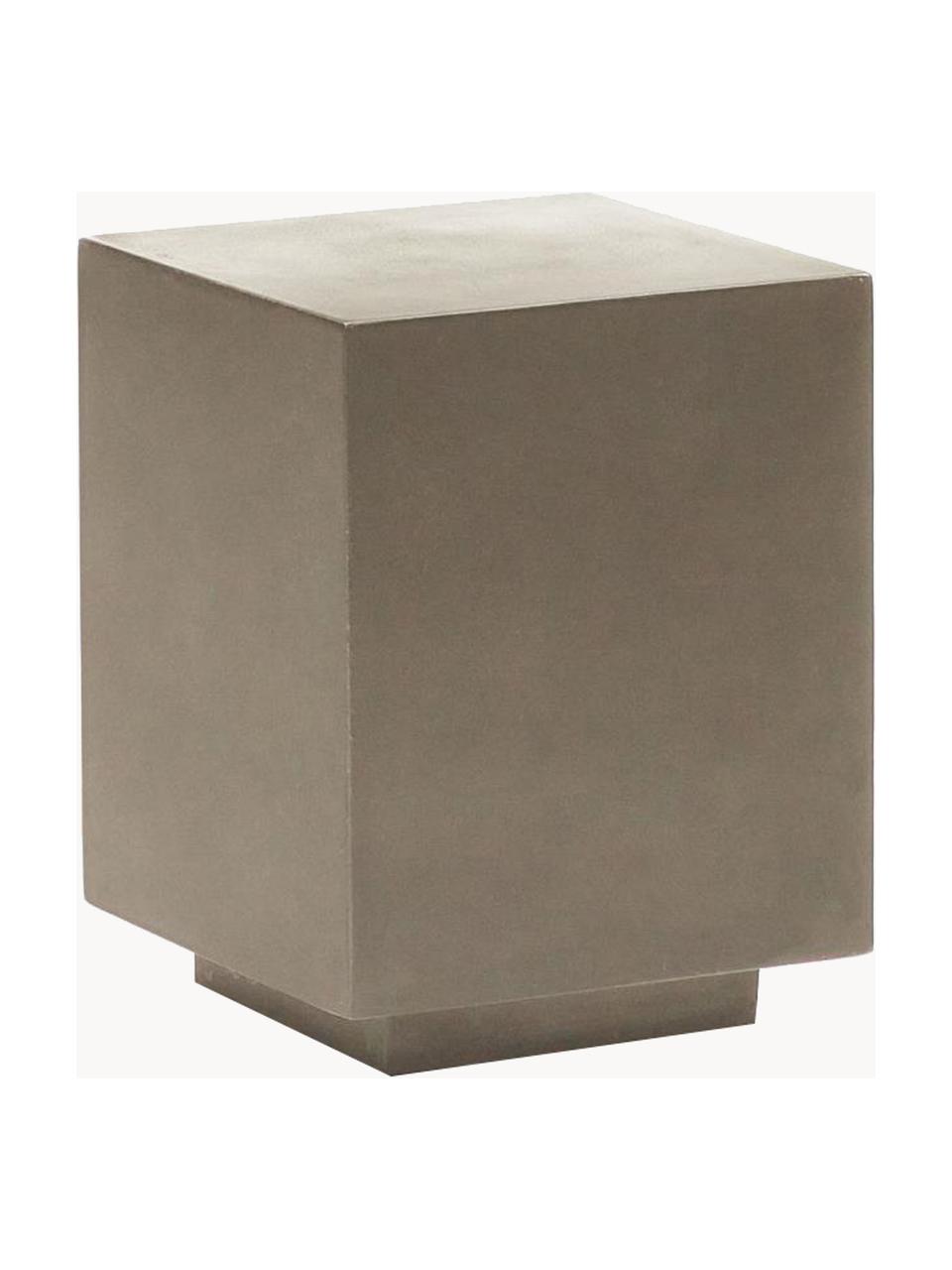 Garten-Beistelltisch Rustella, 100 % Cement fiber, Greige, B 35 x H 46 cm