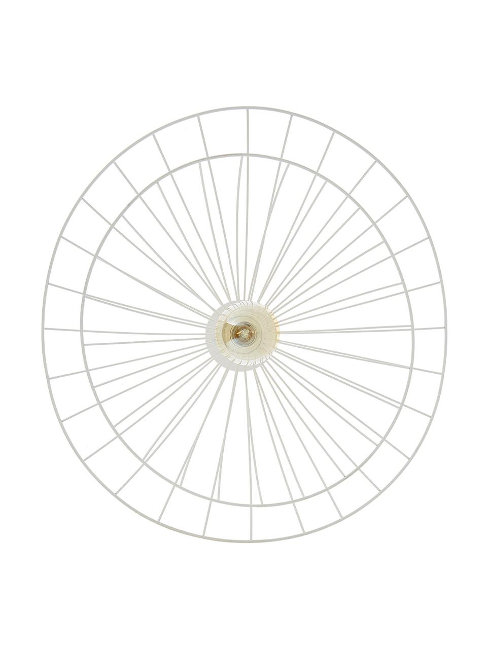 Plafoniera da parete e soffitto Ray, Paralume: metallo, Bianco, Ø 60 x Alt. 20 cm