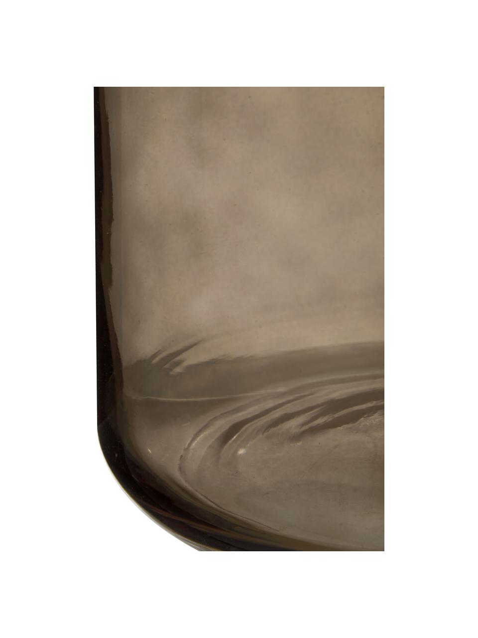 Große Deko-Vase Shimmer aus Glas, Glas, Braun, Goldfarben, Ø 16 x H 30 cm