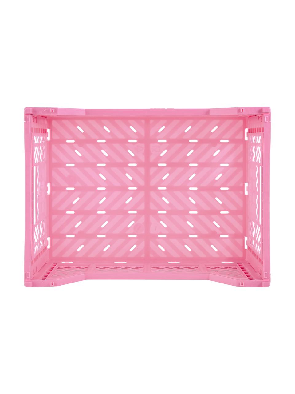 Caja plegable Pink, Plástico, Rosa, An 40 x Al 14 cm