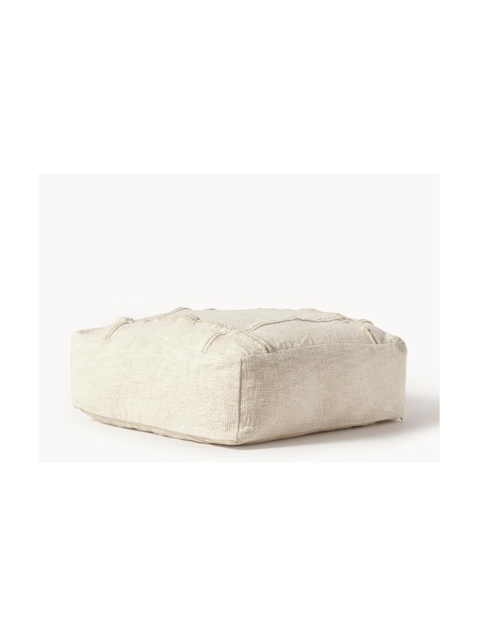 Coussin de sol en coton artisanal Catalina, 100 % coton

Le matériau est certifié STANDARD 100 OEKO-TEX®, 21.HIN.56576, Hohenstein HTTI, Beige clair, larg. 70 x haut. 25 cm