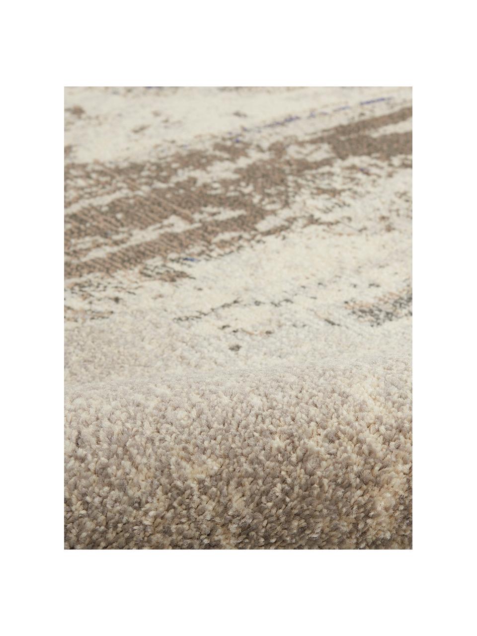 Alfombra de diseño Celestial, Parte superior: 100% polipropileno, Reverso: yute, Tonos beige, An 60 x L 180 cm