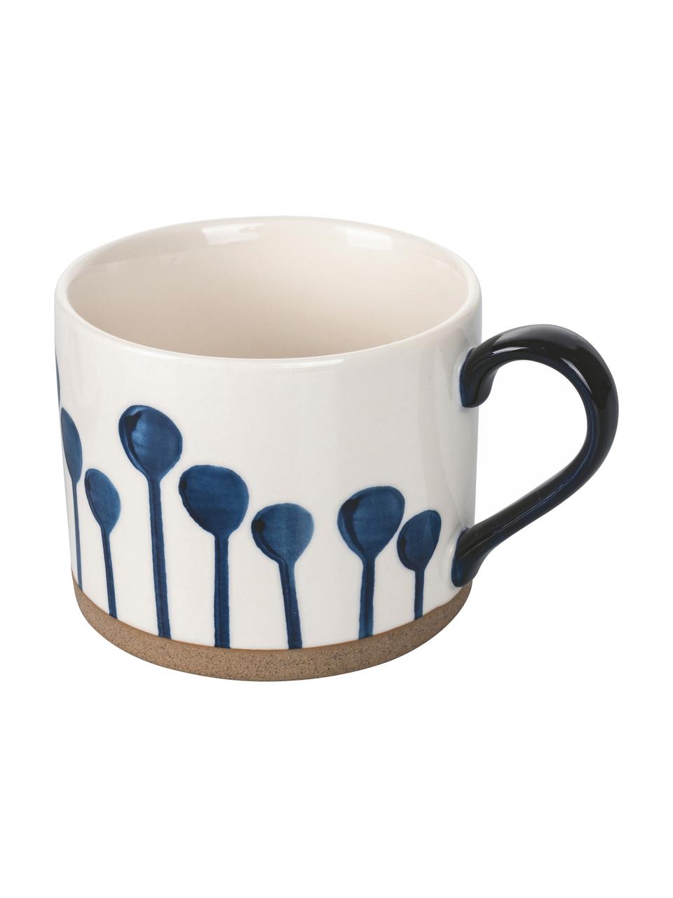 Mokken Masai, set van 2, Beenderporselein (porselein)
Fine Bone China is een zacht porselein, dat zich vooral onderscheidt door zijn briljante, doorschijnende glans., Blauw, wit, patroon, Ø 8 x H 8 cm, 400 ml