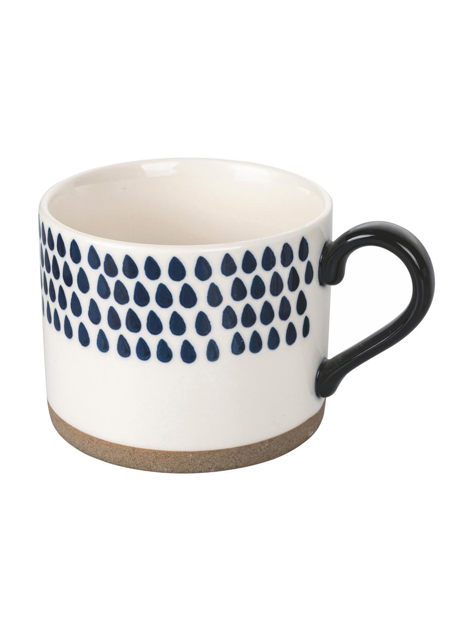 Mokken Masai, set van 2, Beenderporselein (porselein)
Fine Bone China is een zacht porselein, dat zich vooral onderscheidt door zijn briljante, doorschijnende glans., Blauw, wit, patroon, Ø 8 x H 8 cm, 400 ml