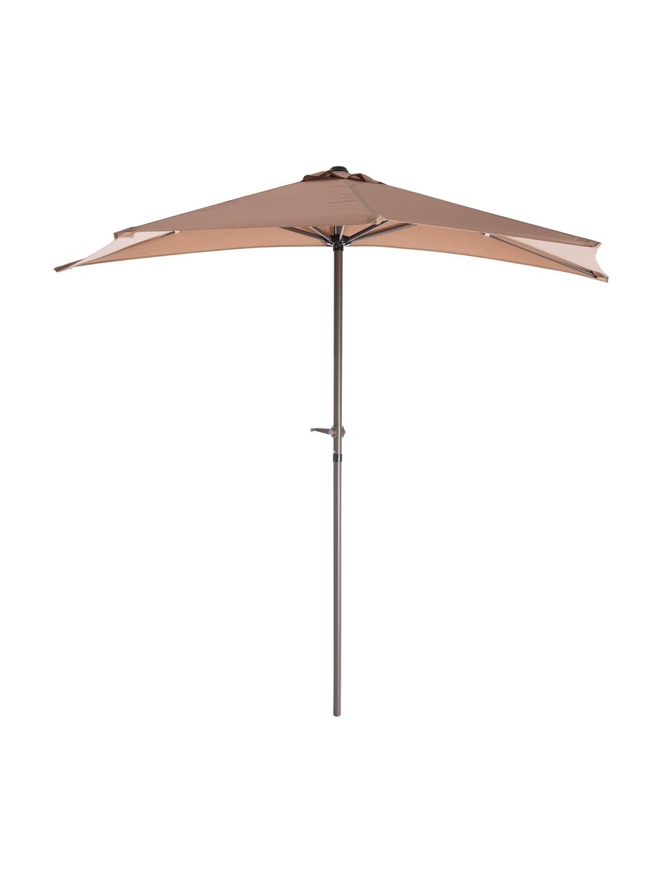 Półokrągły parasol Balci, Taupe, S 270 x W 250 cm