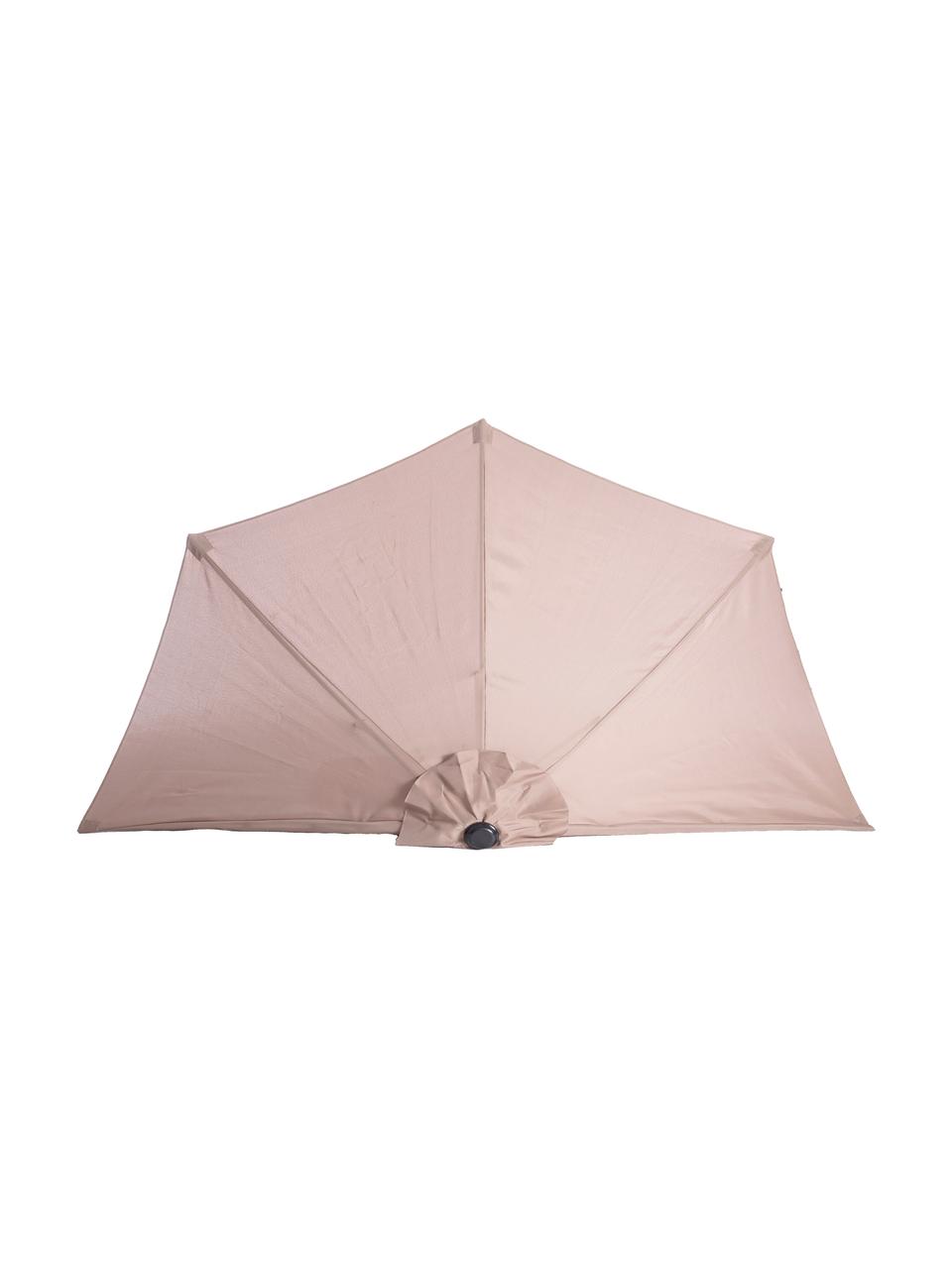 Półokrągły parasol Balci, Taupe, S 270 x W 250 cm