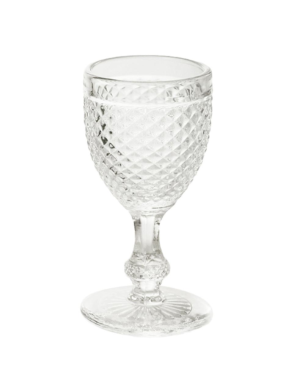 Bicchiere liquore Diamond 6 pz, Vetro, Trasparente, Ø 5 x Alt. 10 cm