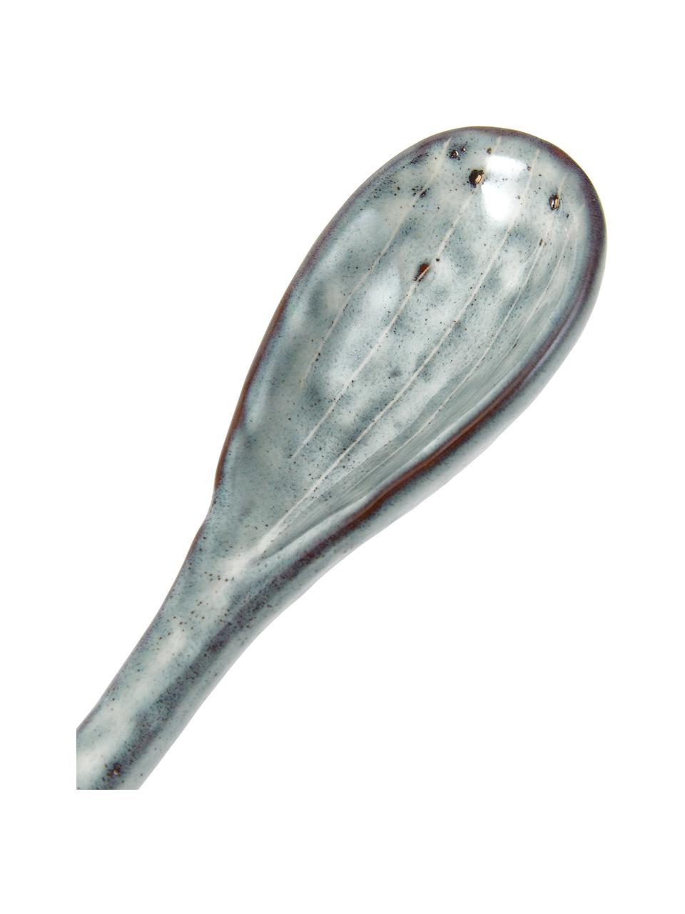Łyżeczka Nordic Sea, 2 szt., Kamionka, Odcienie szarego, odcienie niebieskiego, D 16 cm