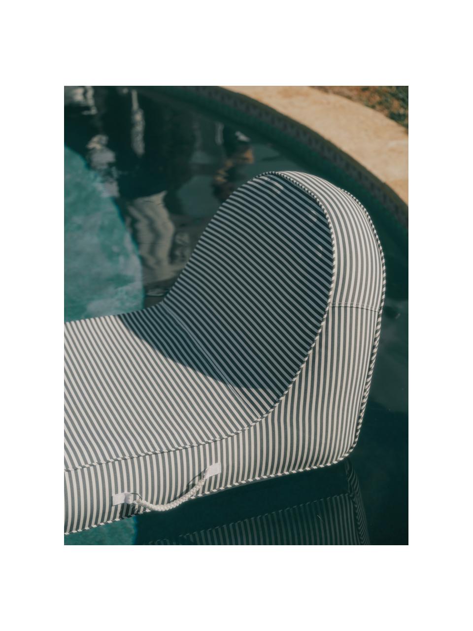 Luchtmatras zwembad, Bekleding: polyacryl, Donkerblauw, wit, B 68 x L 168 cm