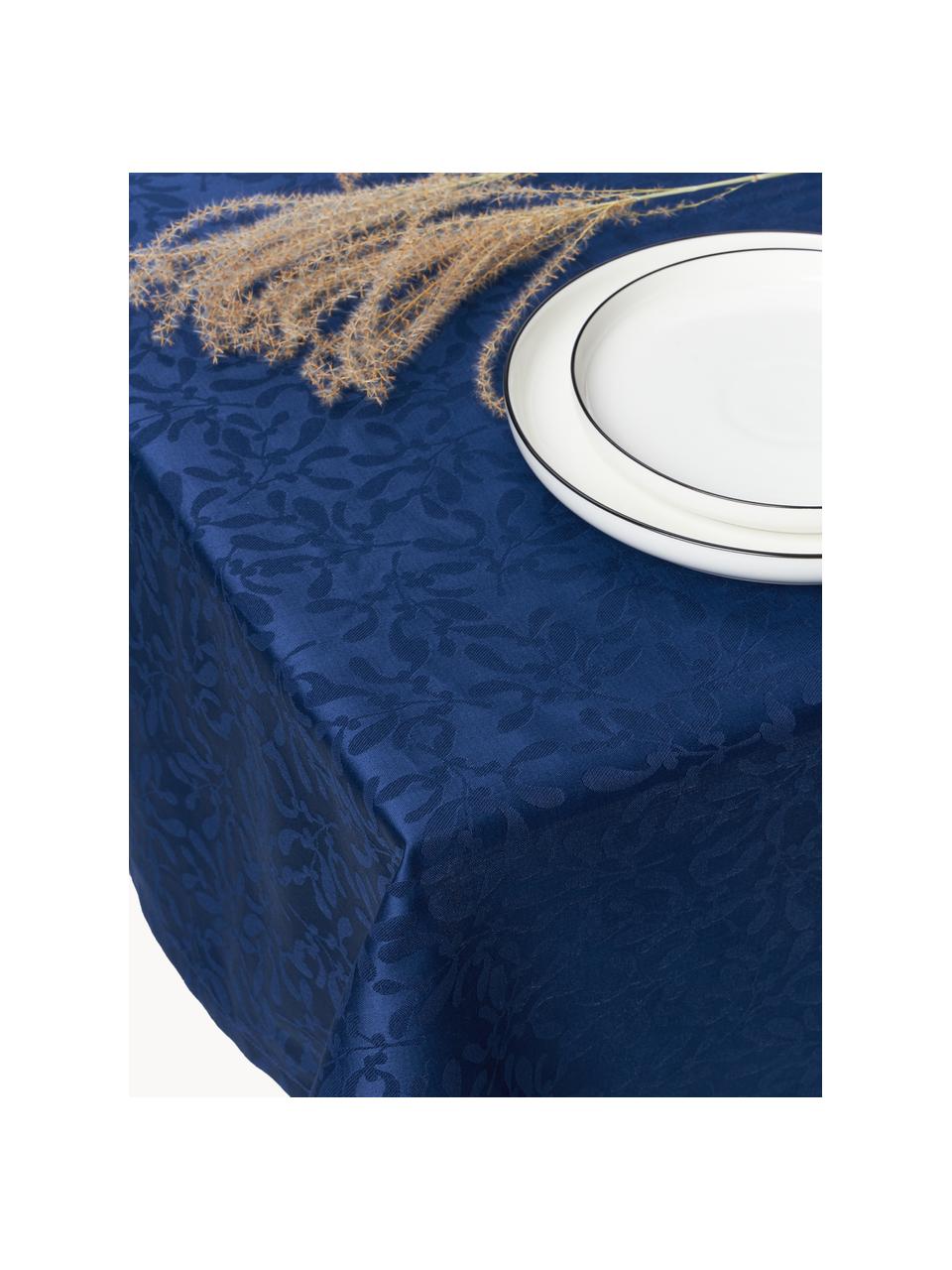 Nappe avec motif hivernal Hollyn, 100 % coton

Le matériau est certifié STANDARD 100 OEKO-TEX®, 2534CIT, CITEVE, Bleu foncé, 6-8 personnes (larg. 140 x long. 250 cm)